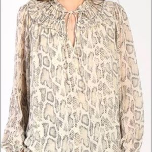 Current Air Snakeskin Blouse